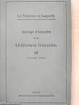 Abrégé d'histoire de la Littérature francaise