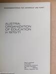 Austria: Organization of education in 1970/71