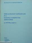 Forgalmazási tájékoztató és a szakmai tankönyvek árjegyzéke az 1997/98-as tanévre