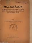 Magyarázata a magyarországi katolikus egyházközségek adóztatási szabályzatának