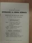 A Magyar Állami Operaház és Erkel Színház bemutató és felújítási terve az 1970-71-es évadra