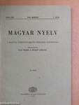 Magyar Nyelv 1970/1-4.