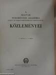 A Magyar Tudományos Akadémia Nyelv- és Irodalomtudományi Osztályának közleményei V. 1-4.