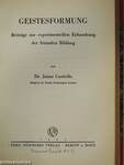 Die leiblich-seelische Geschlechtsentwicklung des Kindes und Jugendlichen/Geistesformung/Schichtung und Vermittlung im Pädagogischen Denken Georg Kerschensteiners