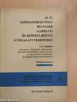 Az új gazdaságirányítási rendszer alapelvei és követelményei a vállalati vezetésben