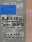 Bulletin mensuel de l'ancienne maison Théodore Champion 25 Avril 1967