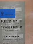 Bulletin mensuel de l'ancienne maison Théodore Champion 25 Décembre 1966