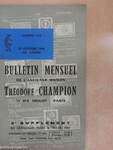 Bulletin mensuel de l'ancienne maison Théodore Champion 25 Octobre 1966