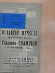 Bulletin mensuel de l'ancienne maison Théodore Champion 25 Aout 1966
