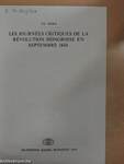 Les journées critiques de la révolution hongroise en septembre 1848