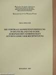 Die vertikale Kompetenzverteilung in Deutschland und in der Europäischen Gemeinschaft auf dem Gebiet der Rechtsetzung