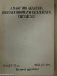 A Magy. Tud. Akadémia Történettudományi Intézetének értesítője 1955. jan-dec. I-II.