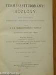 Természettudományi Közlöny 1906. január-december/Pótfüzetek a Természettudományi Közlönyhöz 1906. január-december