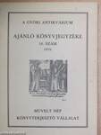 A Győri Antikvárium ajánló könyvjegyzéke 16.