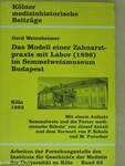 Das Modell einer Zahnarztpraxis mit Labor (1896) im Semmelweismuseum Budapest