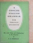 A Concise English Grammar for Foreign Students