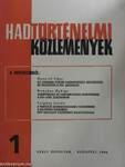 Hadtörténelmi Közlemények 1986/1-4.