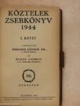 Köztelek Zsebkönyv 1944. I.