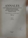 Annales Universitatis Scientiarum Budapestinensis de Rolando Eötvös nominatae I-II.