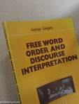 Free Word Order and Discourse Interpretation