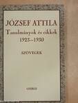 Tanulmányok és cikkek 1923-1930 - Szövegek/Magyarázatok