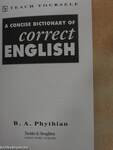 A Concise Dictionary of Correct English