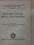 Reviczky Gyula prózai dolgozatai I.