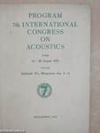 Program 7th International Congress on Acoustics