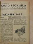 Rádió Technika 1938. szeptember