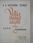 A II. Vatikáni Zsinat vallásszabadságról szóló nyilatkozata