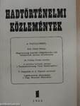 Hadtörténelmi közlemények 1962/1-2.