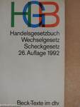 Handelsgesetzbuch ohne Seehandelsrecht, mit Wechselgesetz und Scheckgesetz