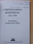 A Történeti Szemle repertóriuma 1912-1930 (dedikált példány)
