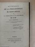 De l'influence de la philosophie du XVIIIe siecle sur la législation et la sociabilité du XIXe
