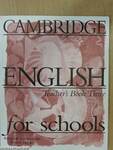 Cambridge English for Schools - Teacher's Book Three