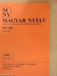 Magyar Nyelv 2001. március