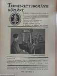 Természettudományi Közlöny 1929. október 1.