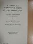 Studies in the Institutional History of Early Modern Japan