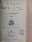 Magyarországi rendeletek tára 1893. I.