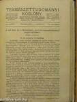 Természettudományi Közlöny 1921-1922. (nem teljes évfolyam)/Pótfüzetek a Természettudományi Közlönyhöz 1921. január-december