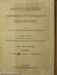 Pótfüzetek a Természettudományi Közlönyhöz 1896-1898. (nem teljes évfolyamok)
