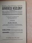 Árverési Közlöny 1938. december hó 8. rendkívüli szám