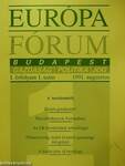 Európa Fórum 1991/1-4.