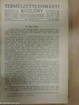 Természettudományi Közlöny 1932. január-december/Pótfüzetek a Természettudományi Közlönyhöz 1932. január-december