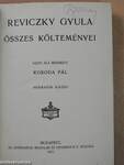 Reviczky Gyula összes költeményei