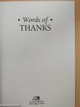 Words of Thanks