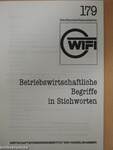 Betriebswirtschaftliche Begriffe in Stichworten