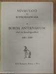 Névmutató és konkordanciák a Borda Antikvárium első tíz katalógusához 1983-1988