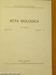 Acta Biologica Tomus XXXV. Fasciculi 1-4.