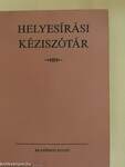 Helyesírási kéziszótár